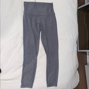 Lululemon Cropped Gray Wunder Under Leggings
